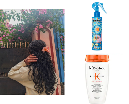 Curly hair cover photo collage
