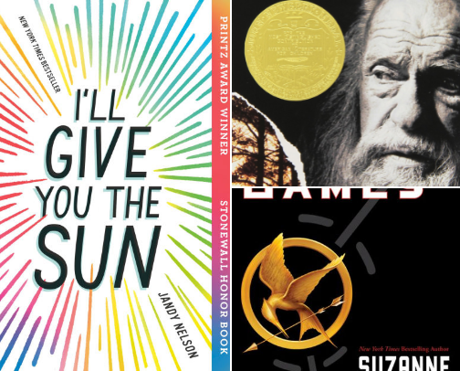 young adult Books (YA) cover photo collage
