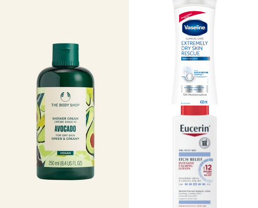 Lotion products for beautiful soft skin 🎀 cover photo collage