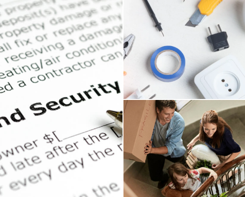 Things I Wish I Knew Before Renting My First Apartment. cover photo collage