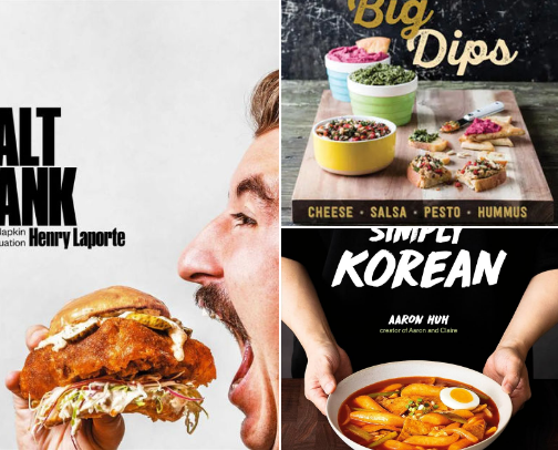 Tayble of Contents: Cookbooks cover photo collage