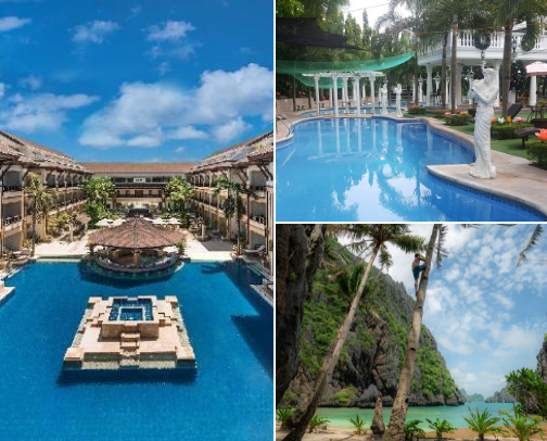 Hotels and resorts cover photo collage
