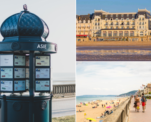 Cabourg, France: Sea Air, Sweet Walks and Beautiful Stays cover photo collage
