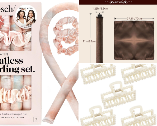 Heatless Curls cover photo collage