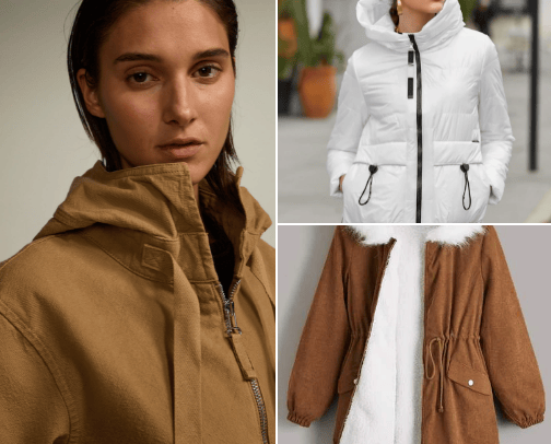 Jackets and coats cover photo collage