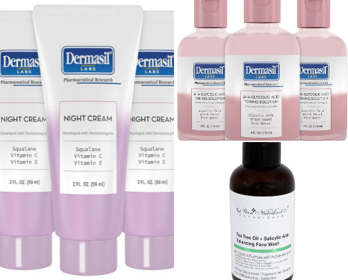 skincare favorites cover photo collage