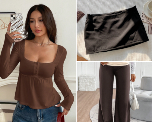 Fall clothes cover photo collage