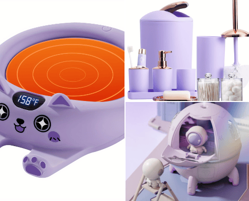 Purple Things cover photo collage