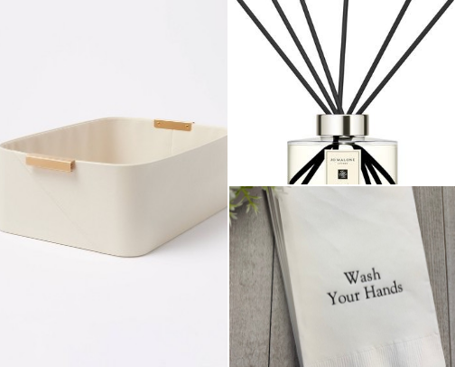 Wedding Bathroom Basket Must Haves cover photo collage