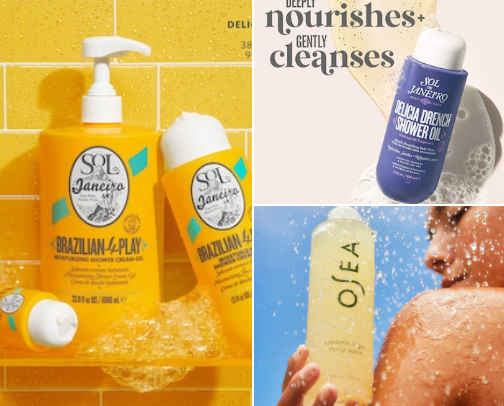 Soft girl Shower Essentials💕🛀🏼 cover photo collage