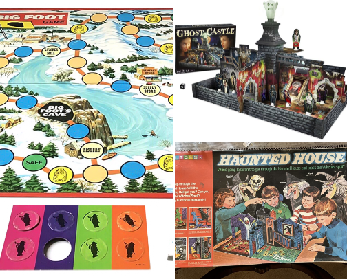 Horror Board Games of the 80s, 90s, 00s, 10s, and 20s cover photo collage
