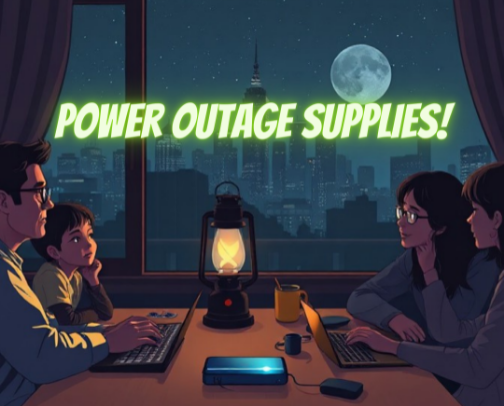 Power Outage Supplies cover photo collage