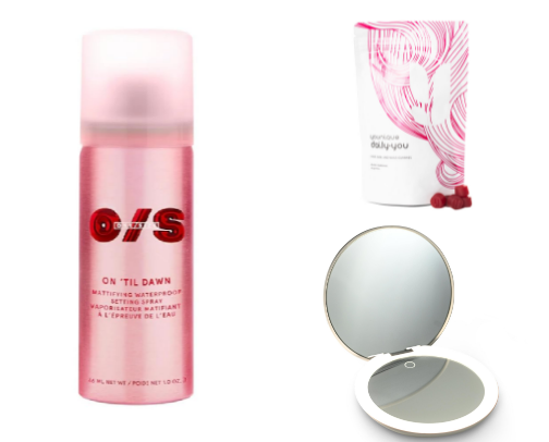 My everyday beauty bag contents and why I love and recommend them. cover photo collage