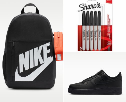 go to school supplies cover photo collage
