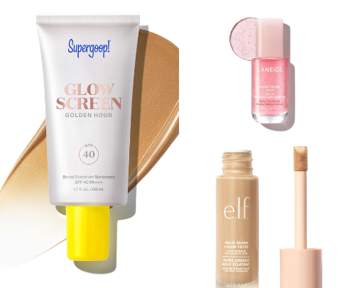 My Everyday Glowy Makeup Routine cover photo collage
