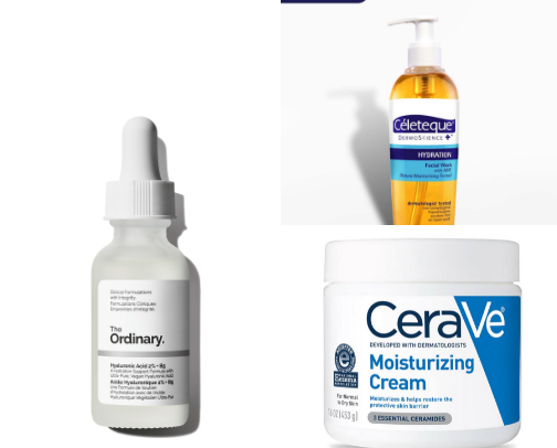 Skin care cover photo collage