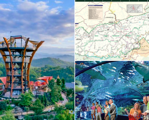 Places to visit and try in Gatlinburg Tennessee cover photo collage