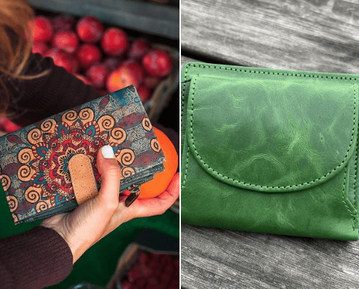 Wallet women cover photo collage