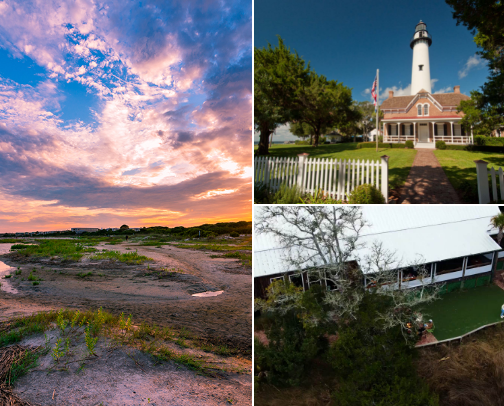Top places on St. Simon’s Island, Ga cover photo collage