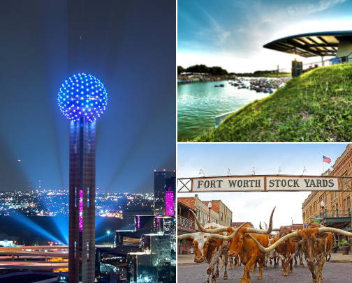 Your Dallas Fort Worth WOW Weekend: Texas Vacation Adventures for Families, Foodies & Fun-Seeking Travelers cover photo collage
