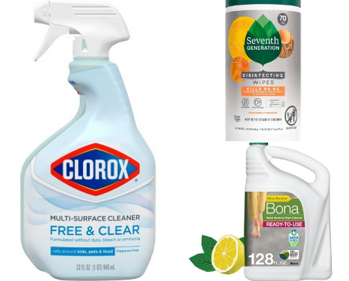 Free and Clear Cleaning Supplies cover photo collage