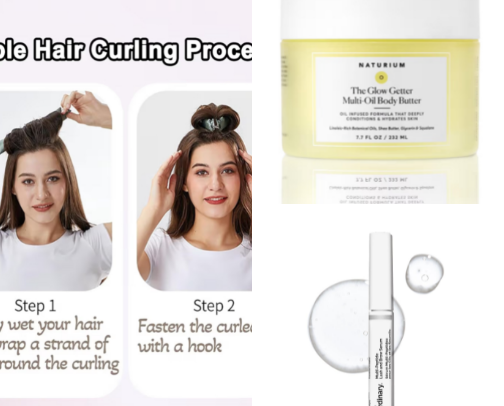 Glow up essentials cover photo collage