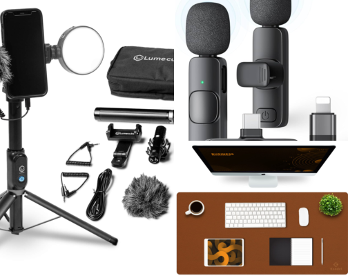 Ultimate Workspace & Content Creation Gear cover photo collage