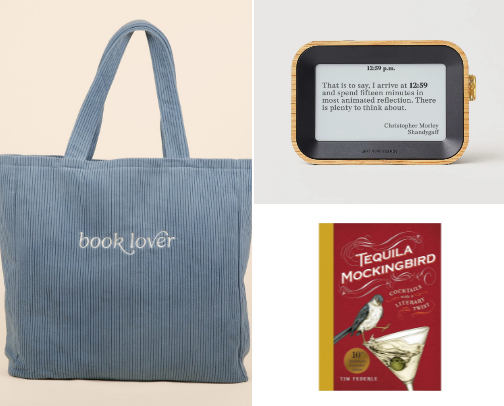 GIFT GUIDE FOR THE BOOK LOVER cover photo collage