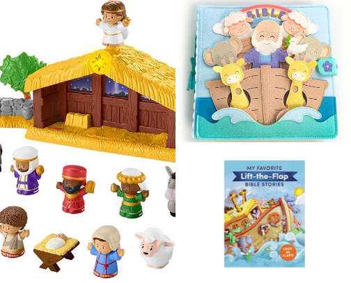 Christian faith builders for babies and toddlers cover photo collage