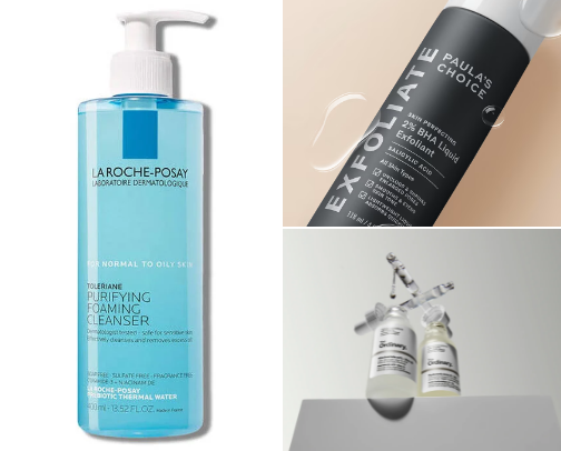 my skin routine🫧 cover photo collage