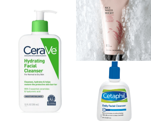 Skin care for dry and sensitive skin cover photo collage