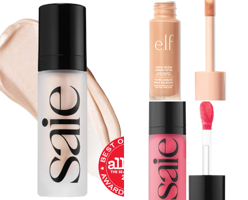 Summer Glowy Makeup Look cover photo collage