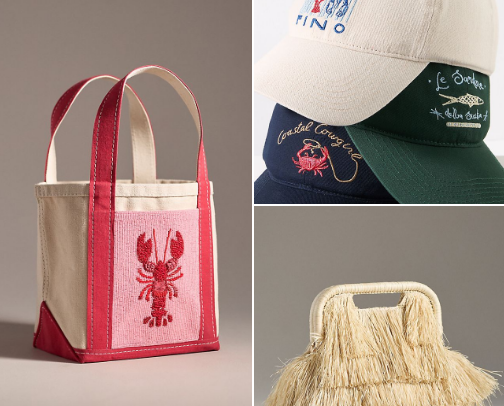 Coastal-inspired finds cover photo collage