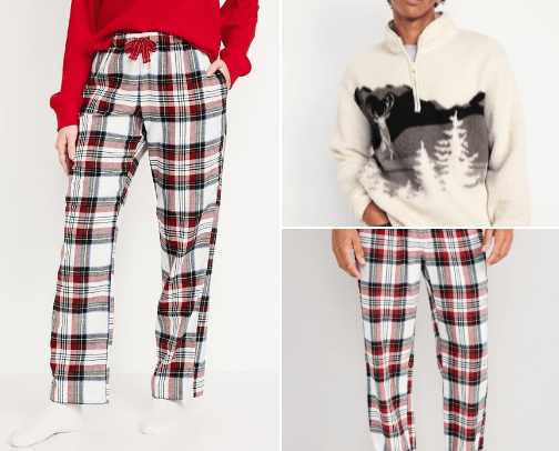 couples matching christmas outfits cover photo collage