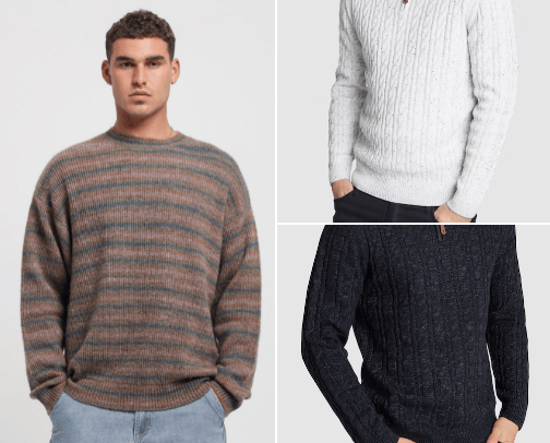 Knitwear cover photo collage