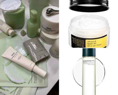 My Essentials for Glassy Skin! cover photo collage