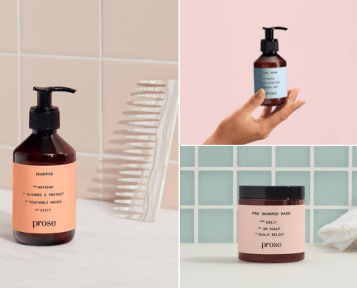 prose's custom hair care🫀 cover photo collage