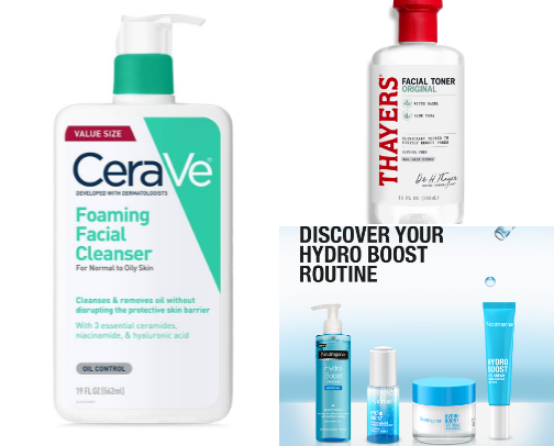 For my skin care cover photo collage
