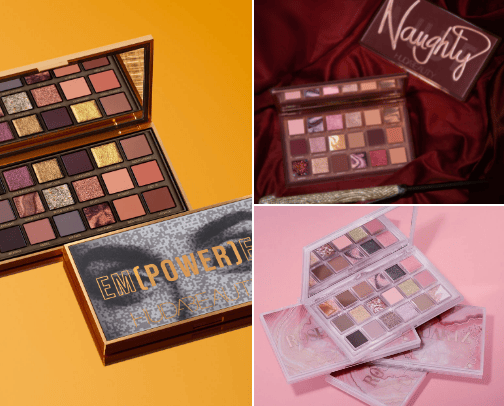Huda Beauty cover photo collage