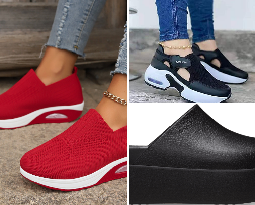 Shoes That Help Me Stand, Walk, and Keep Showing Up! cover photo collage