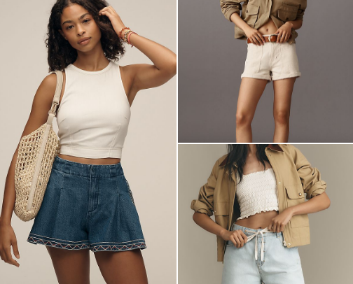 Plug in my summer vibe denim shorts cover photo collage