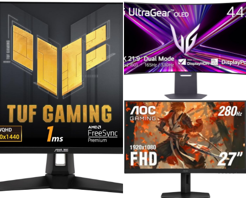 Best Monitors for Gaming and Creators cover photo collage