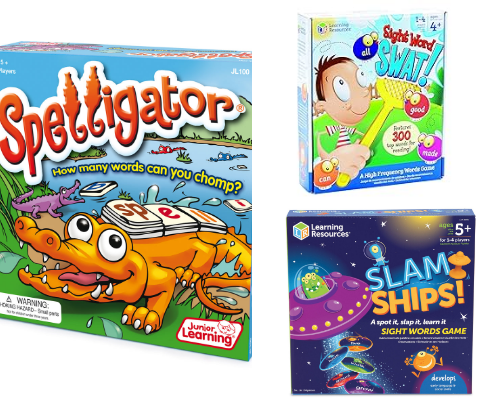 Board Games for Early Readers cover photo collage