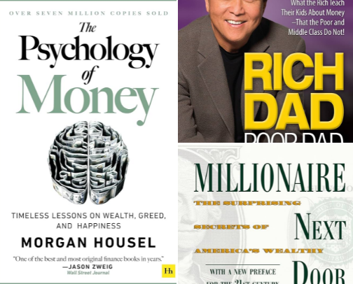 Books that will teach you more about money than a degree cover photo collage