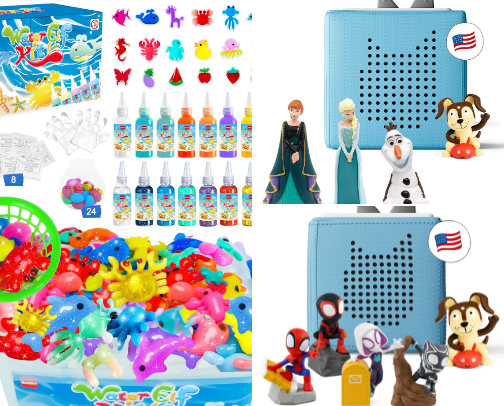 Toys for all ages and some of their educational value. cover photo collage