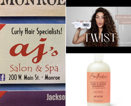 Curly hair cover photo collage