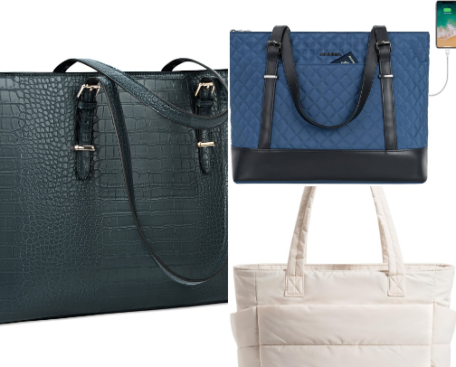 Fashionable Tote Bag for Work cover photo collage