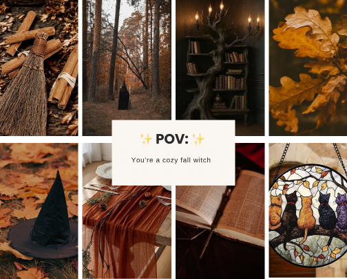 𝐩𝐨𝐯: 𝐲𝐨𝐮’𝐫𝐞 𝐚 𝐜𝐨𝐳𝐲 𝐟𝐚𝐥𝐥 𝐰𝐢𝐭𝐜𝐡 🍁 cover photo collage