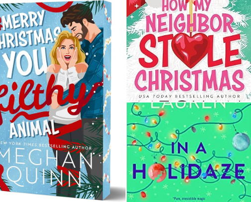 Christmas TBR List cover photo collage