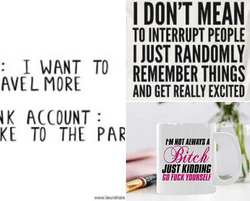 Adults Only List of Random Quotes/Sayings cover photo collage